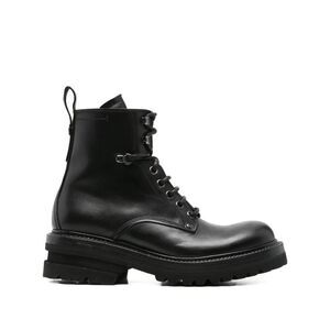 Premiata Men Elba Leather Military Boots